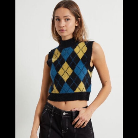 La Hearts Tops - L.A. Hearts Pacsun Katie Sleeveless Mock Neck Top Size Small NWT